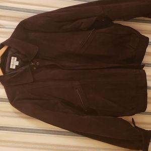 Man's Suede Bomber Jacket